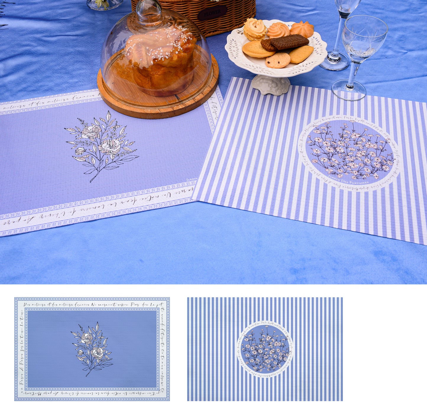 "Wild Blue Yonder" Woven Table Placemat