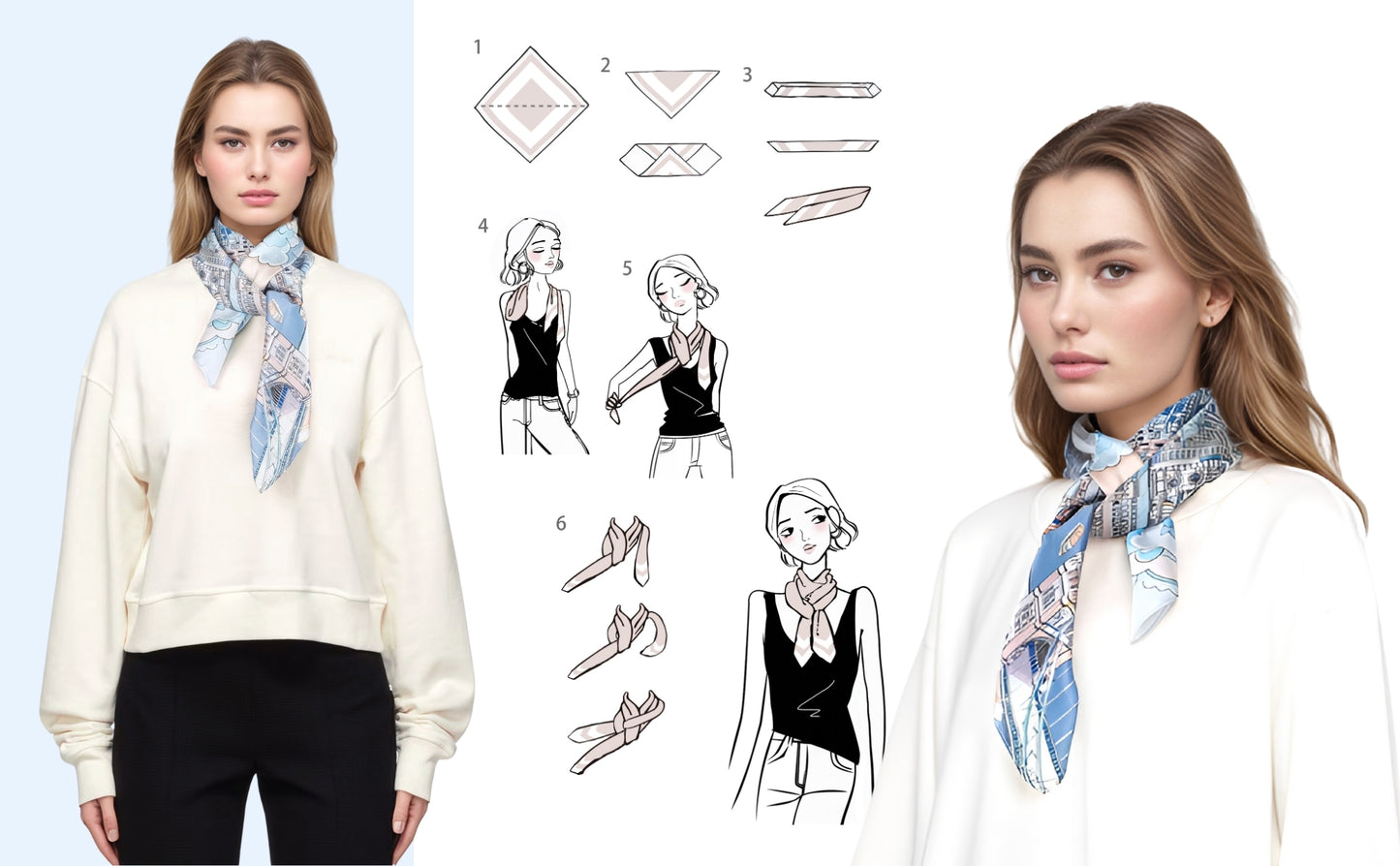 London Elegance Silky Scarf (90cm)