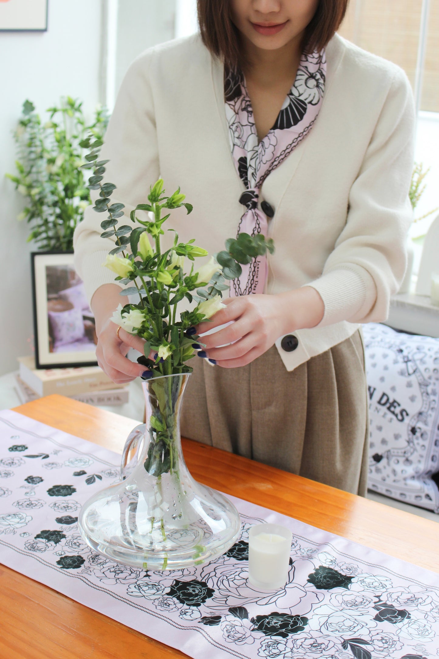 "Classy and Fabulous" Waterproof Table Runner