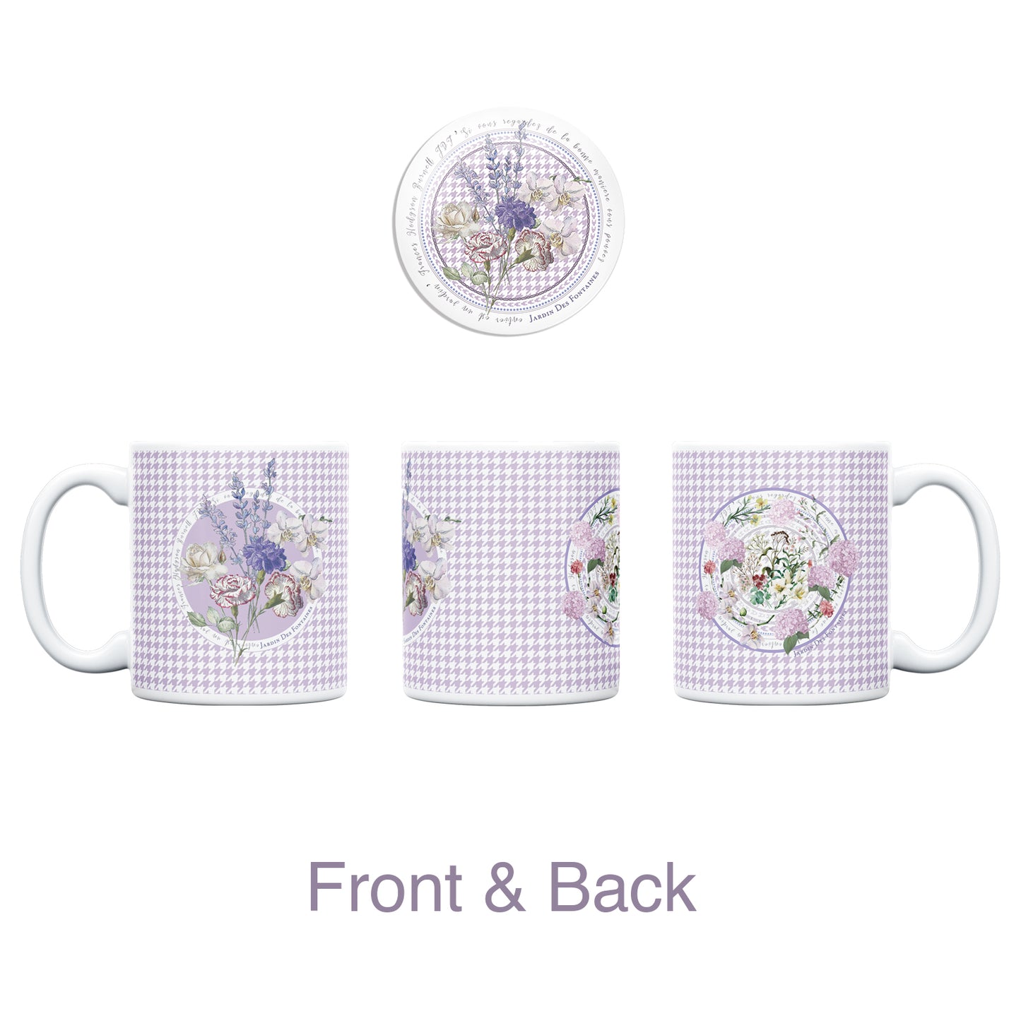 "Secret Violet Garden" Porcelain Mug With Lid 350ml