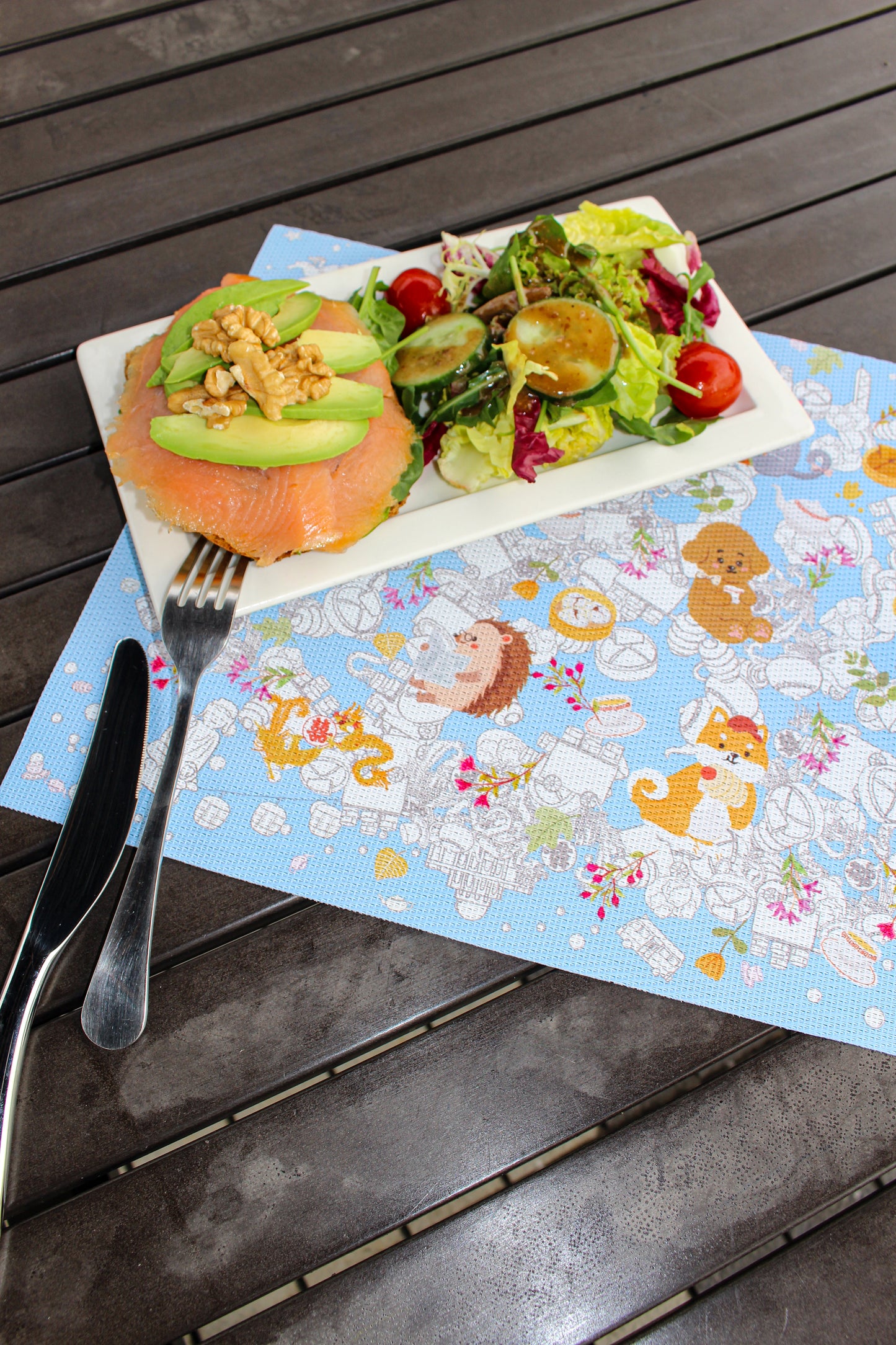 "Let's Yum Cha" Woven Table Placemat