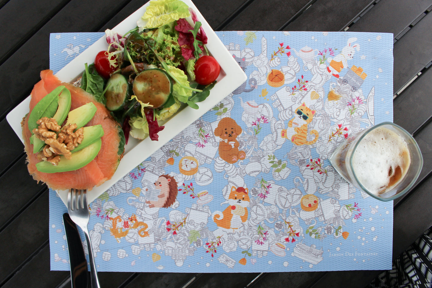 "Let's Yum Cha" Woven Table Placemat