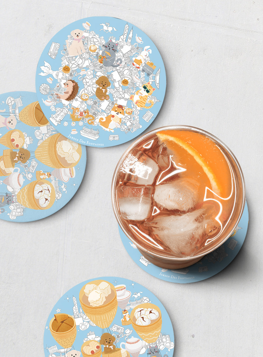 "Let's Yum Cha" Ceramic Coaster