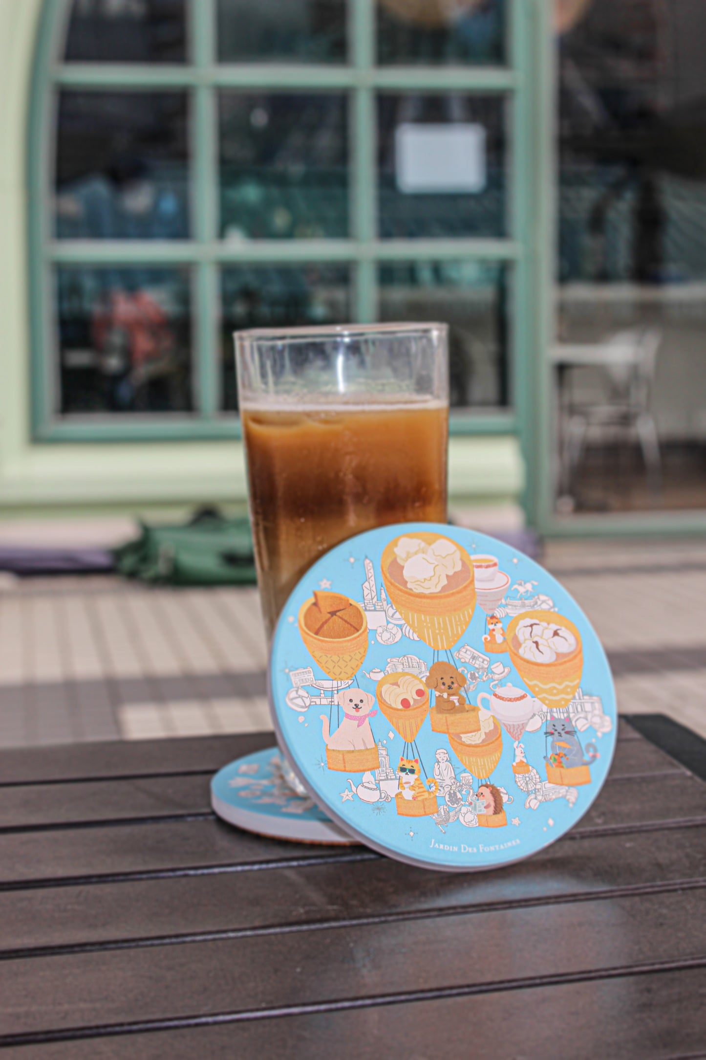 "Let's Yum Cha" Ceramic Coaster