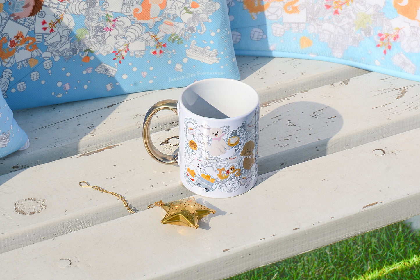 "Let's Yum Cha" Mug, Tea Infuser and Coaster Set