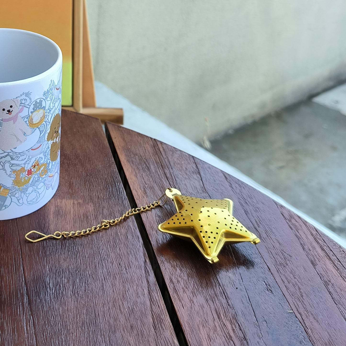 "Let's Yum Cha" Mug, Tea Infuser and Coaster Set
