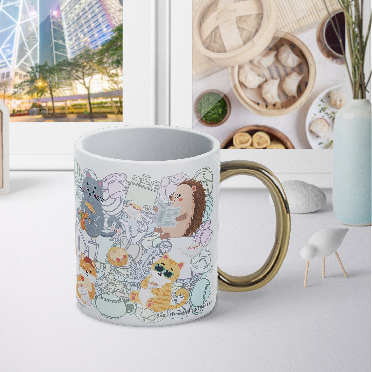 "Let's Yum Cha" Mug, Tea Infuser and Coaster Set