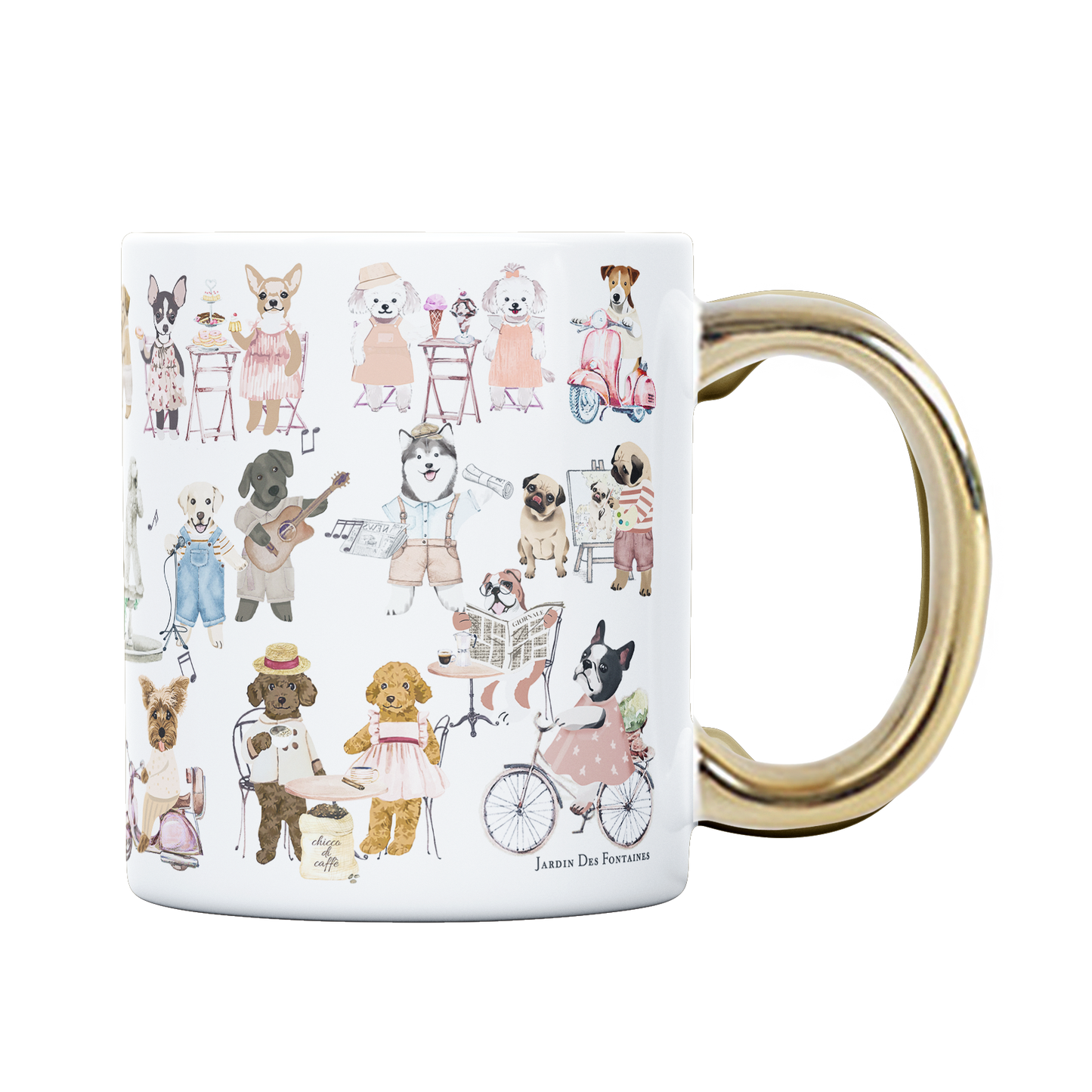 "Oh My Dog" Mug, Tea Infuser and Coaster Set