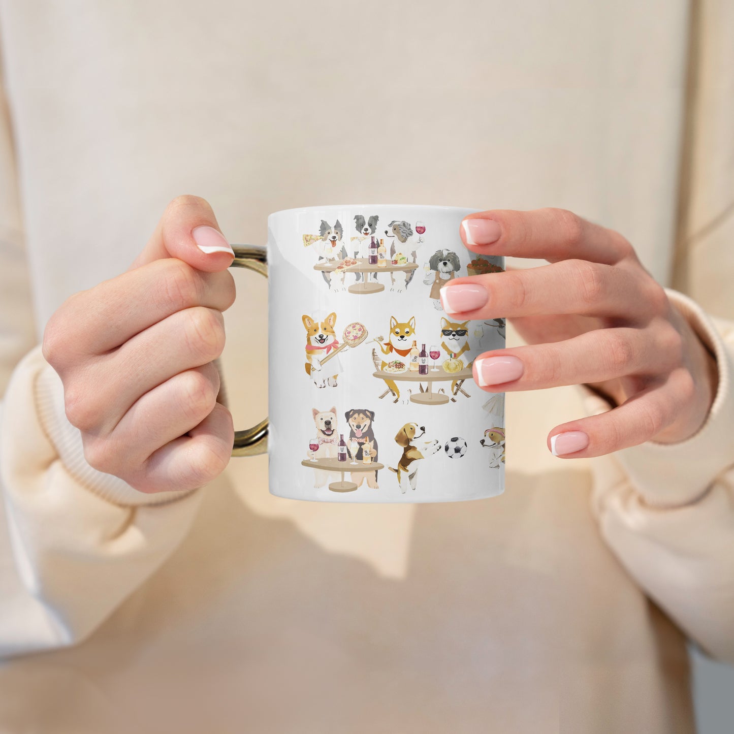 "Oh My Dog" Mug, Tea Infuser and Coaster Set