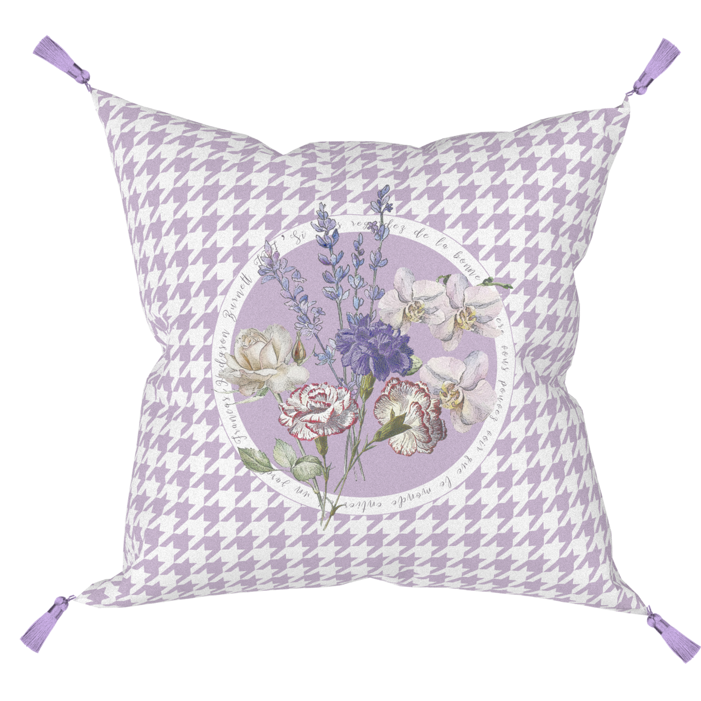 "Secret Violet Garden" Cushion, Throw Pillow