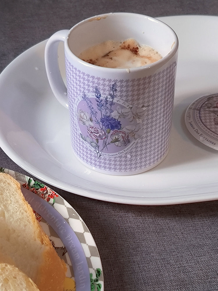 "Secret Violet Garden" Porcelain Mug With Lid 350ml