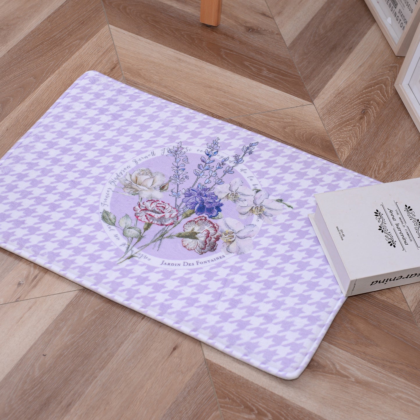 "Secret Violet Garden"  Bath Mat