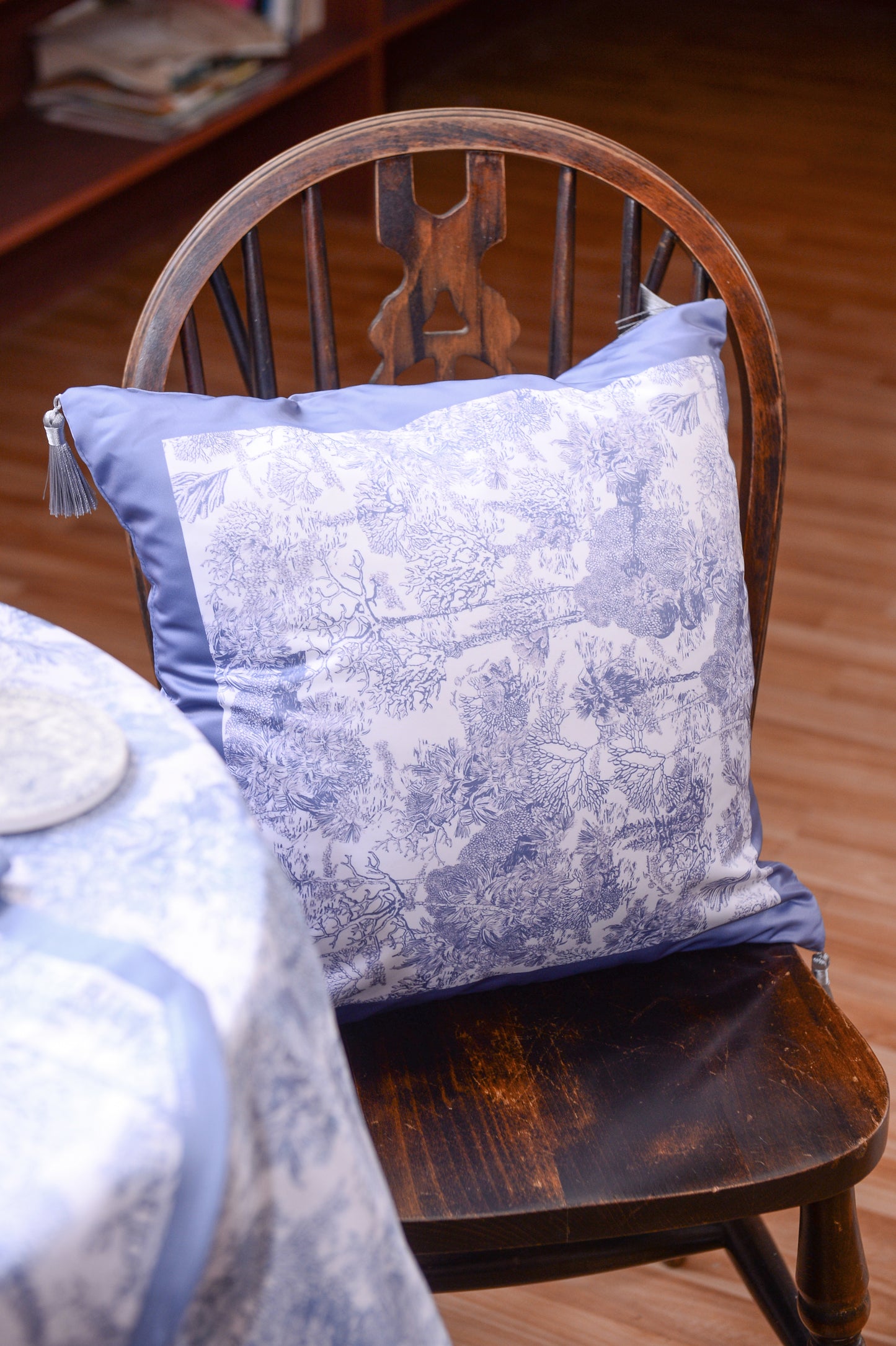 "Toile De Jouy" Cushion, Throw Pillow