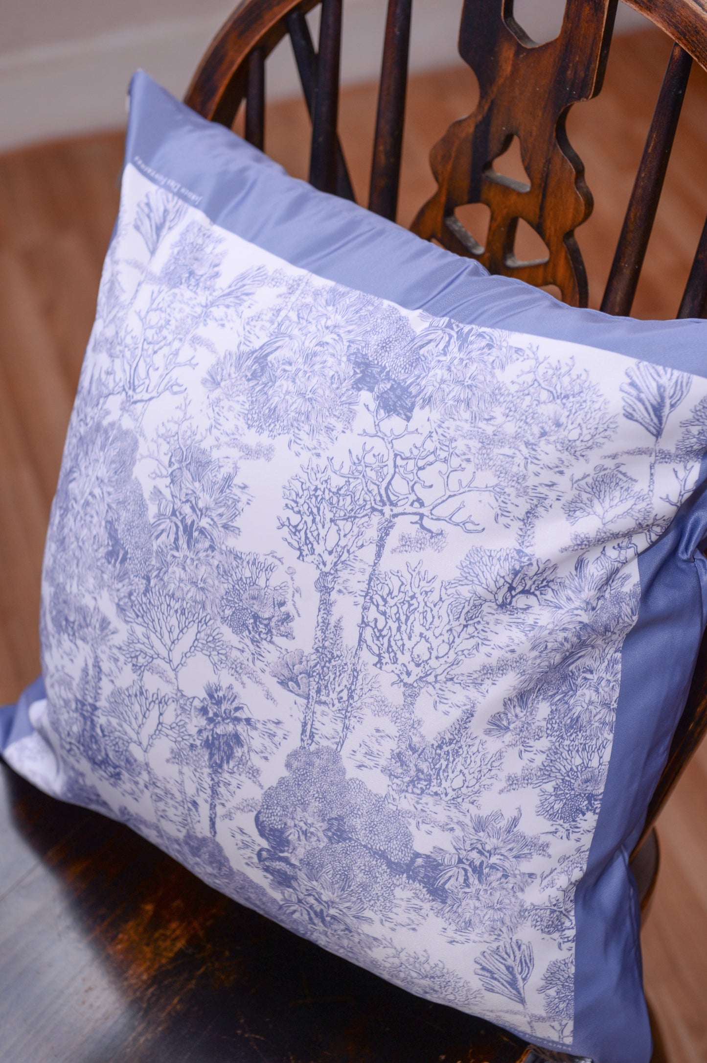 "Toile De Jouy" Cushion, Throw Pillow