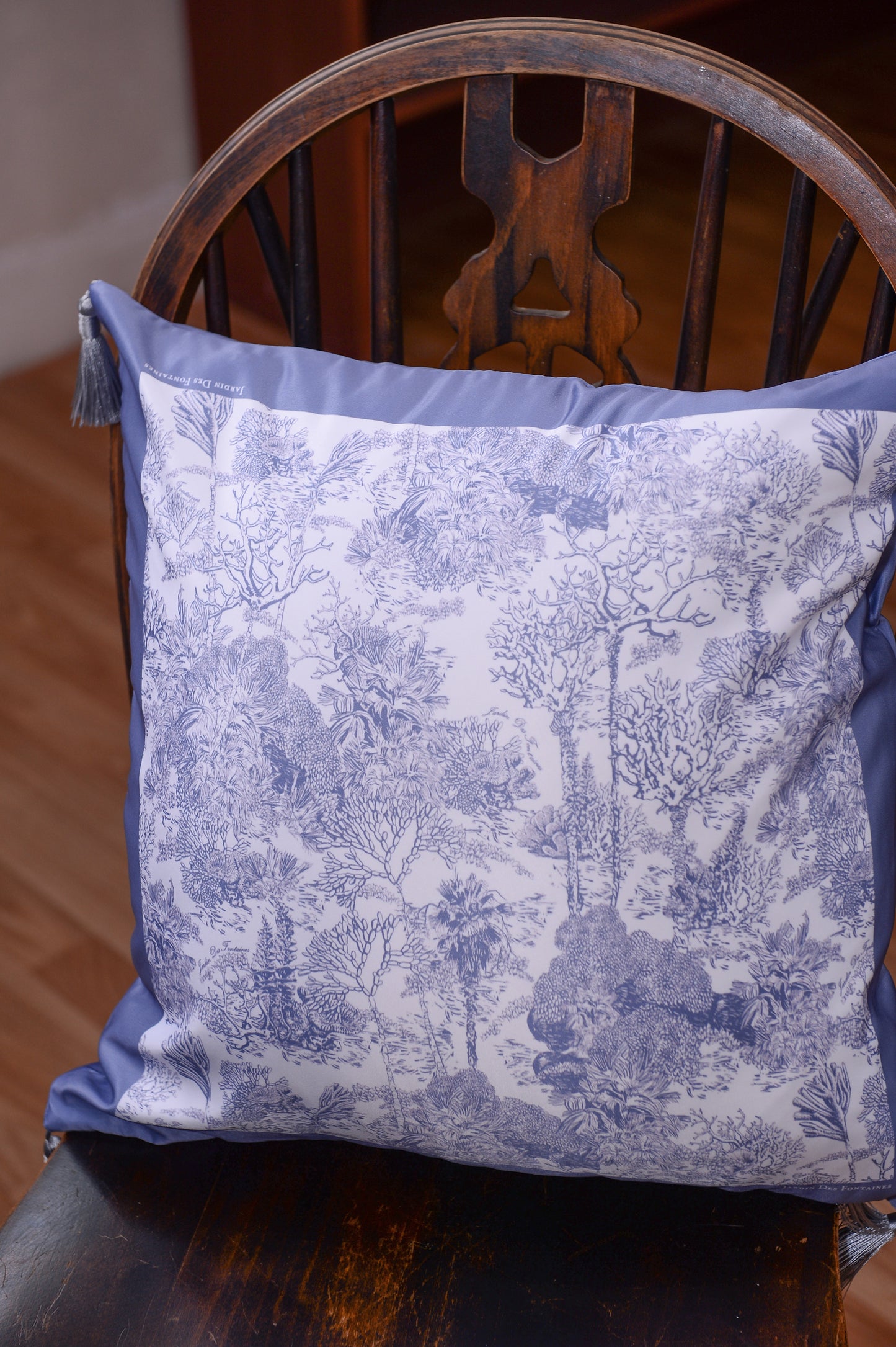 "Toile De Jouy" Cushion, Throw Pillow