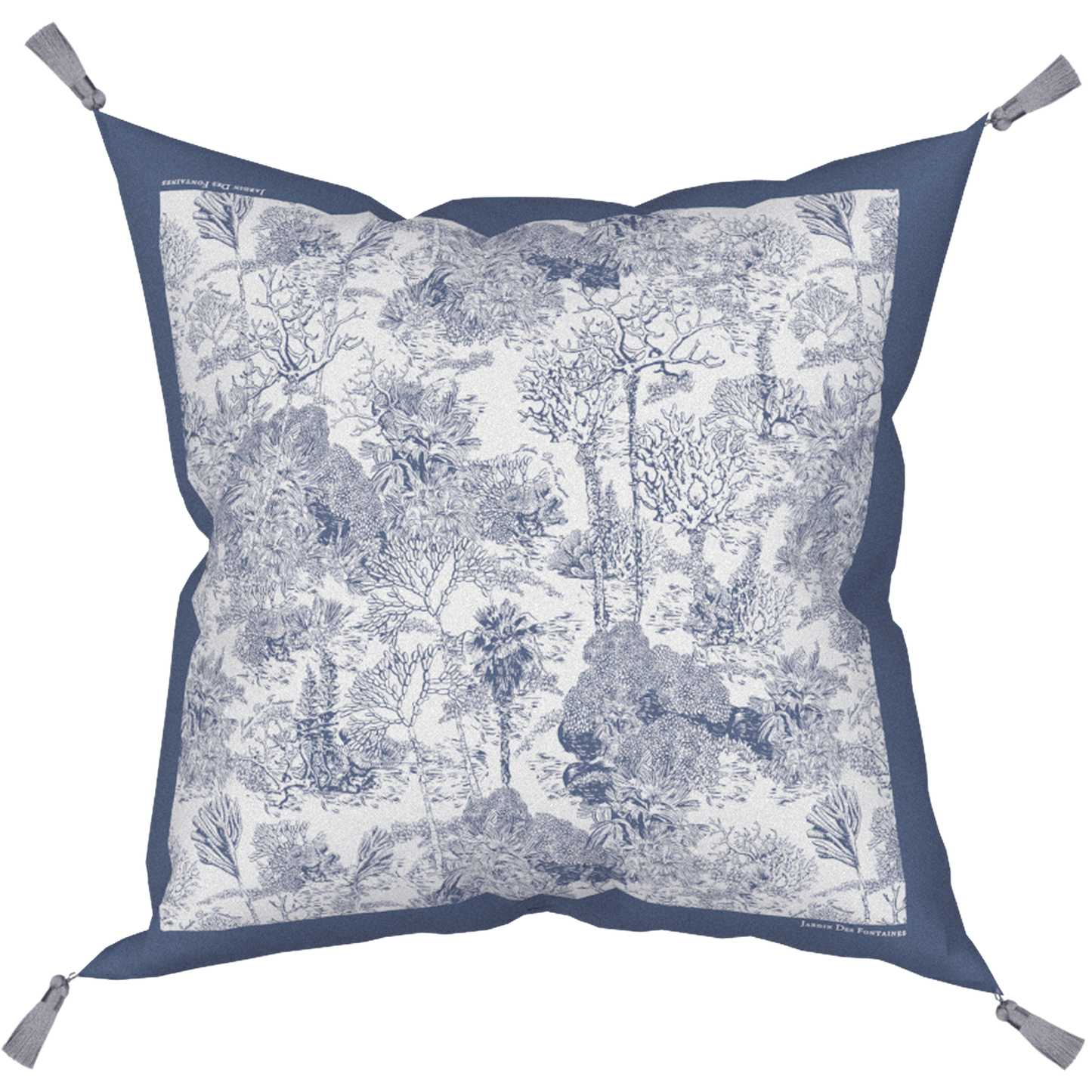 "Toile De Jouy" Cushion, Throw Pillow