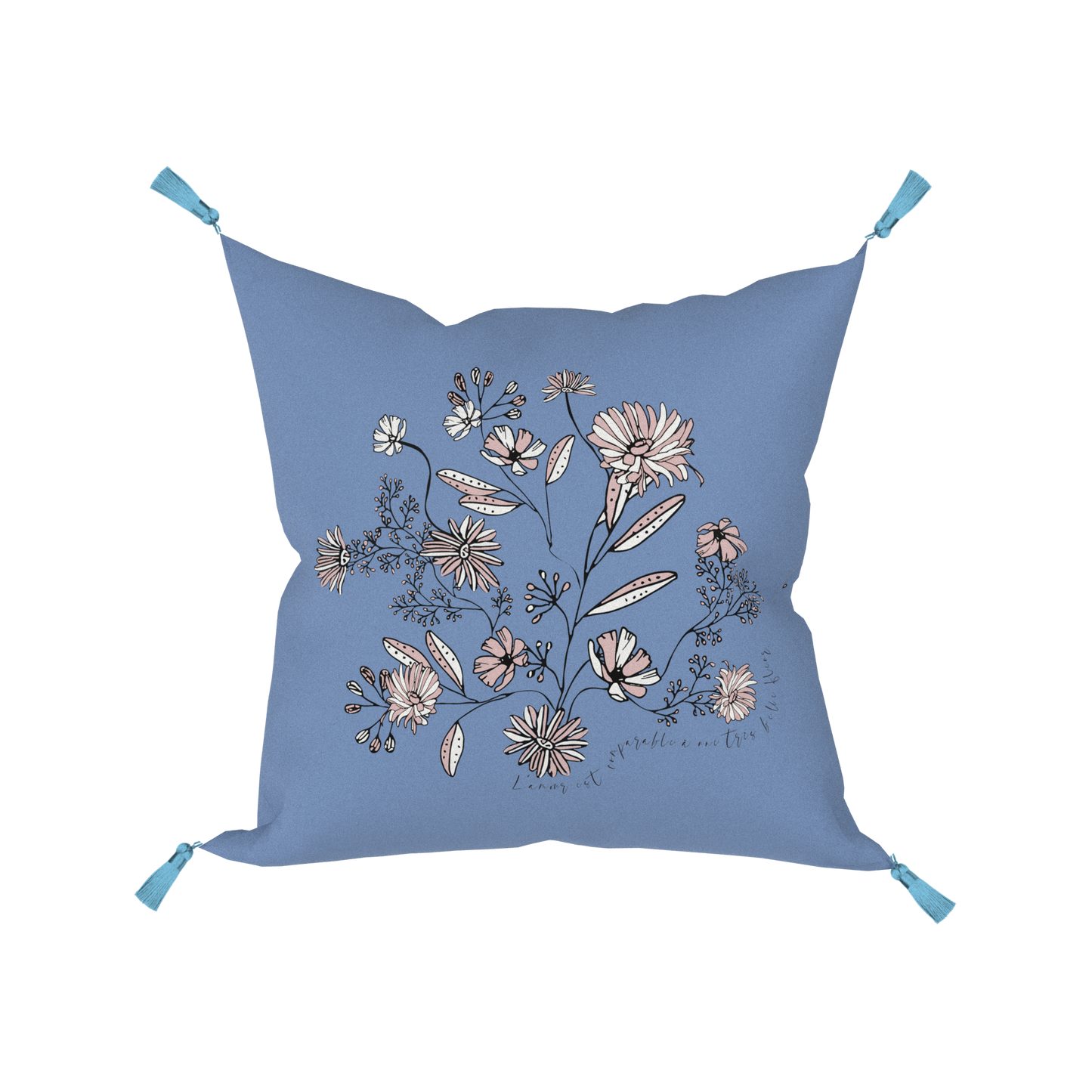 "Wild Blue Yonder" Cushion, Throw Pillow