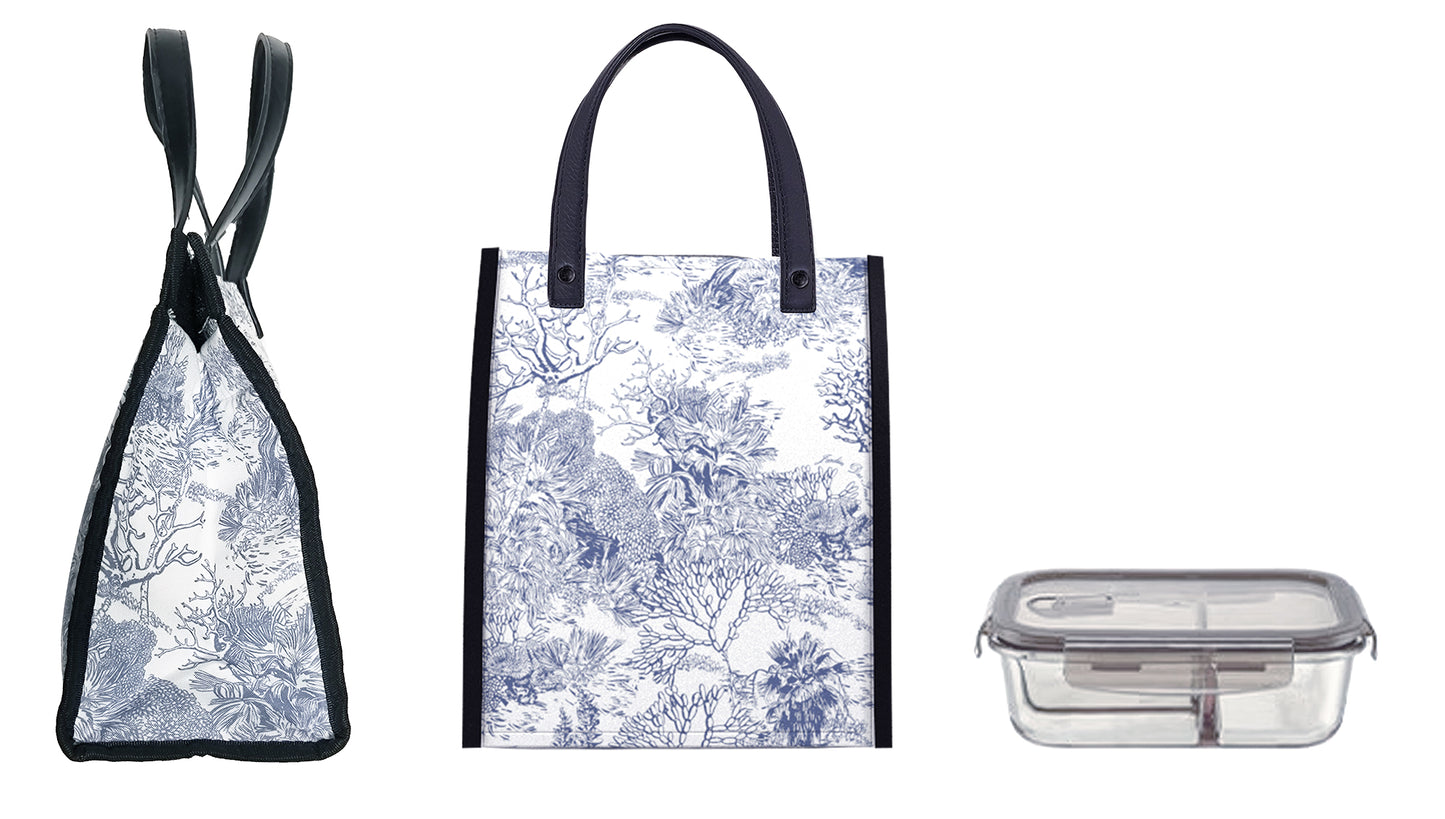 "Toile De Jouy" Insulated Lunch Bag