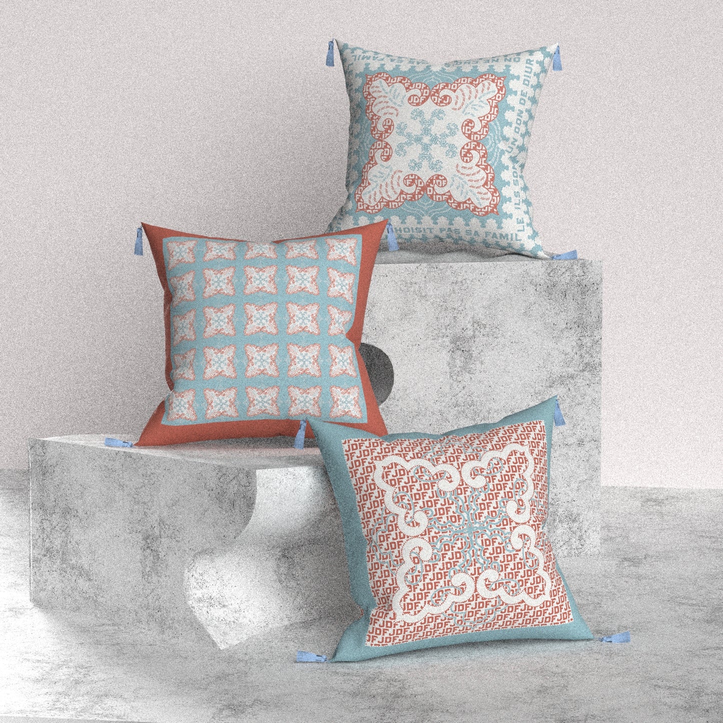 "Boho Paisley Chic" Cushion, Throw Pillow