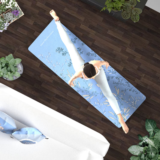"Wild Blue Yonder" Non-Slip Yoga Mat 1.5 mm Travel Yoga Mat, JMAT