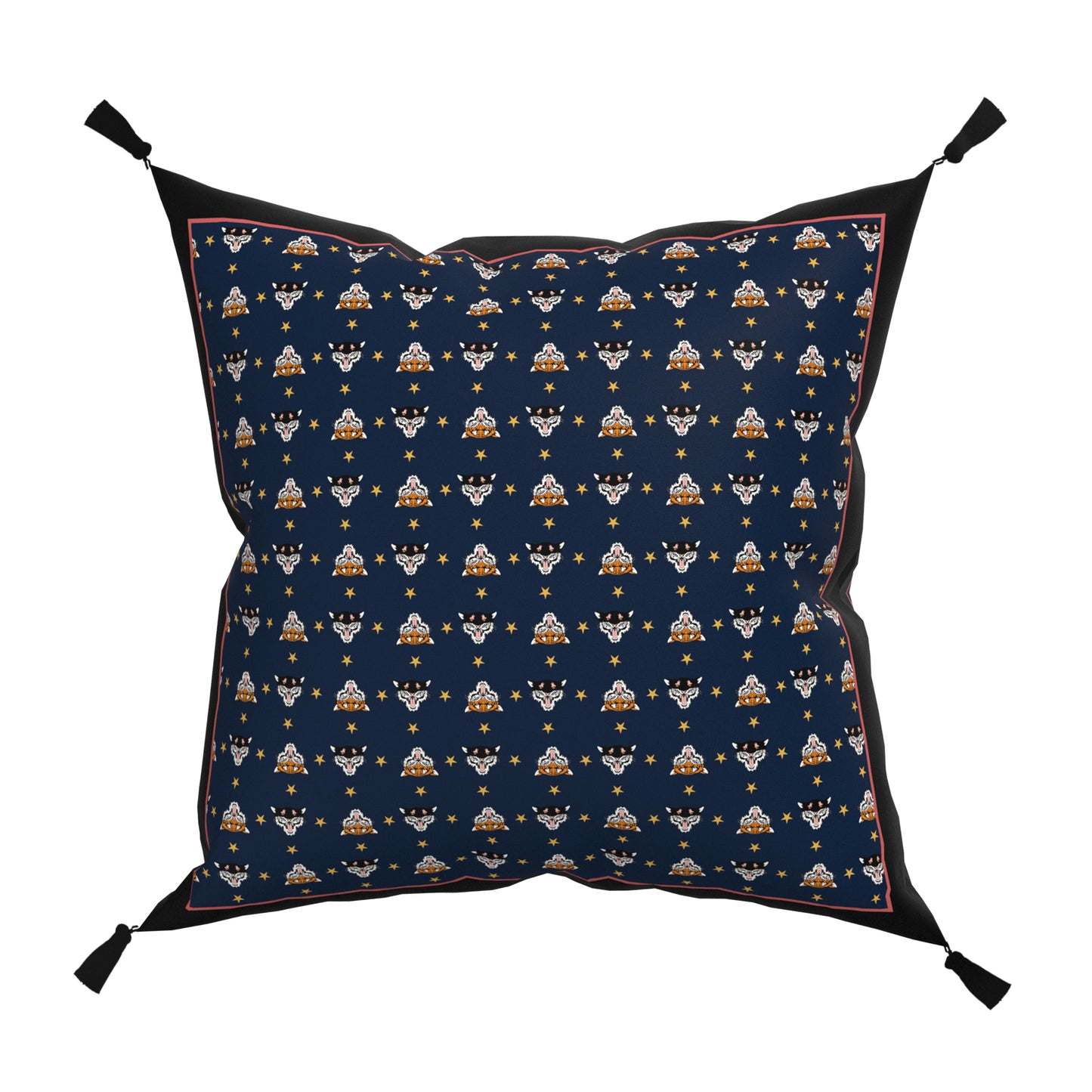 "Maxi Vintage Charm"  Cushion, Throw Pillow