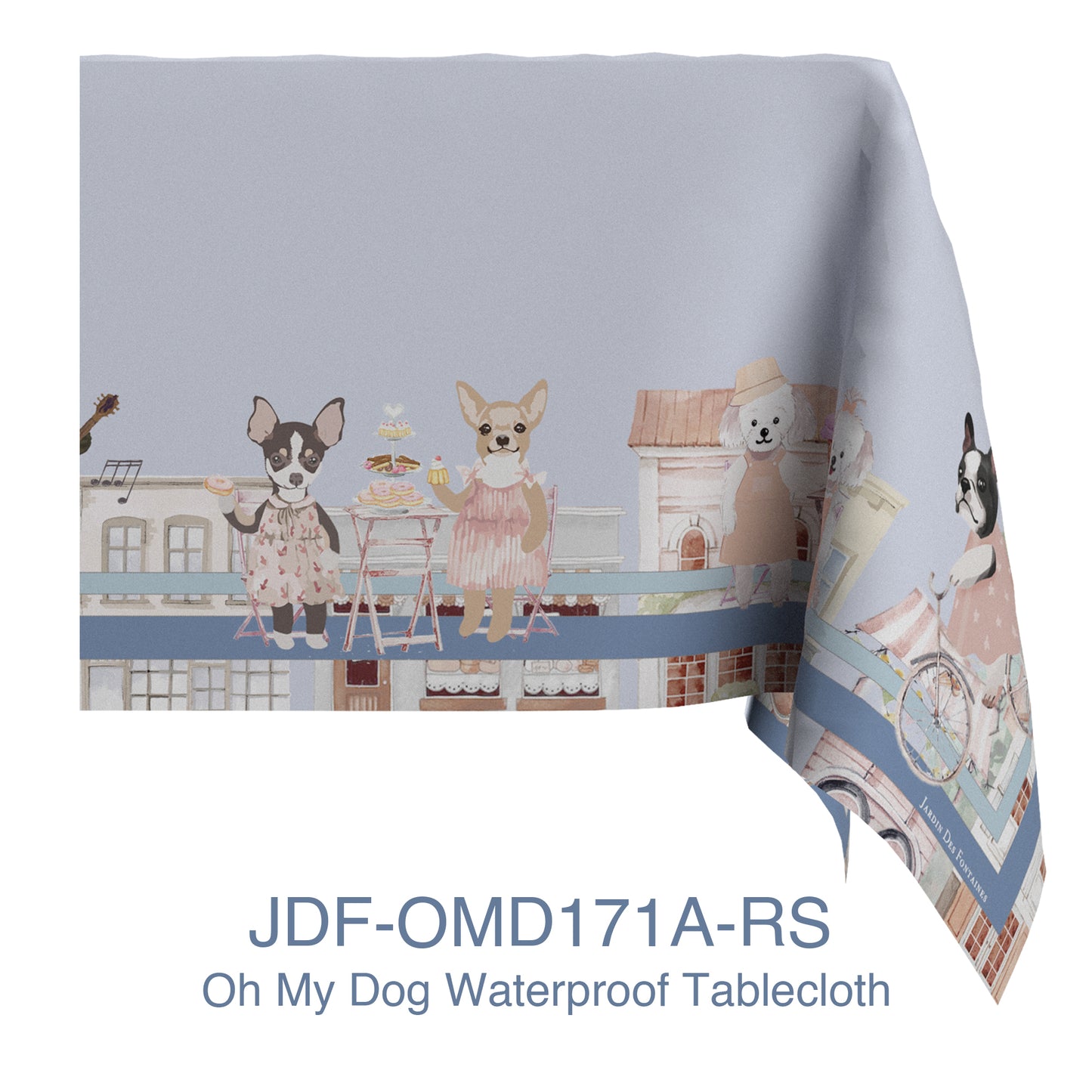 "Oh My Dog" Waterproof Tablecloth