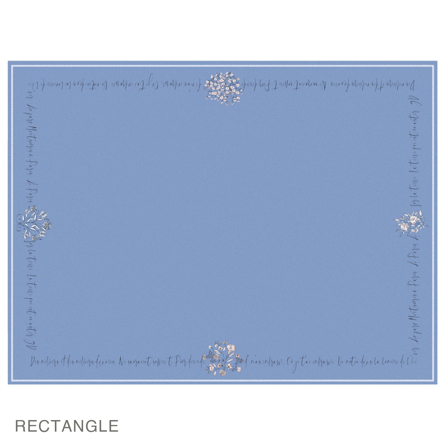 "Wild Blue Yonder" Sanvitalia Waterproof Tablecloth