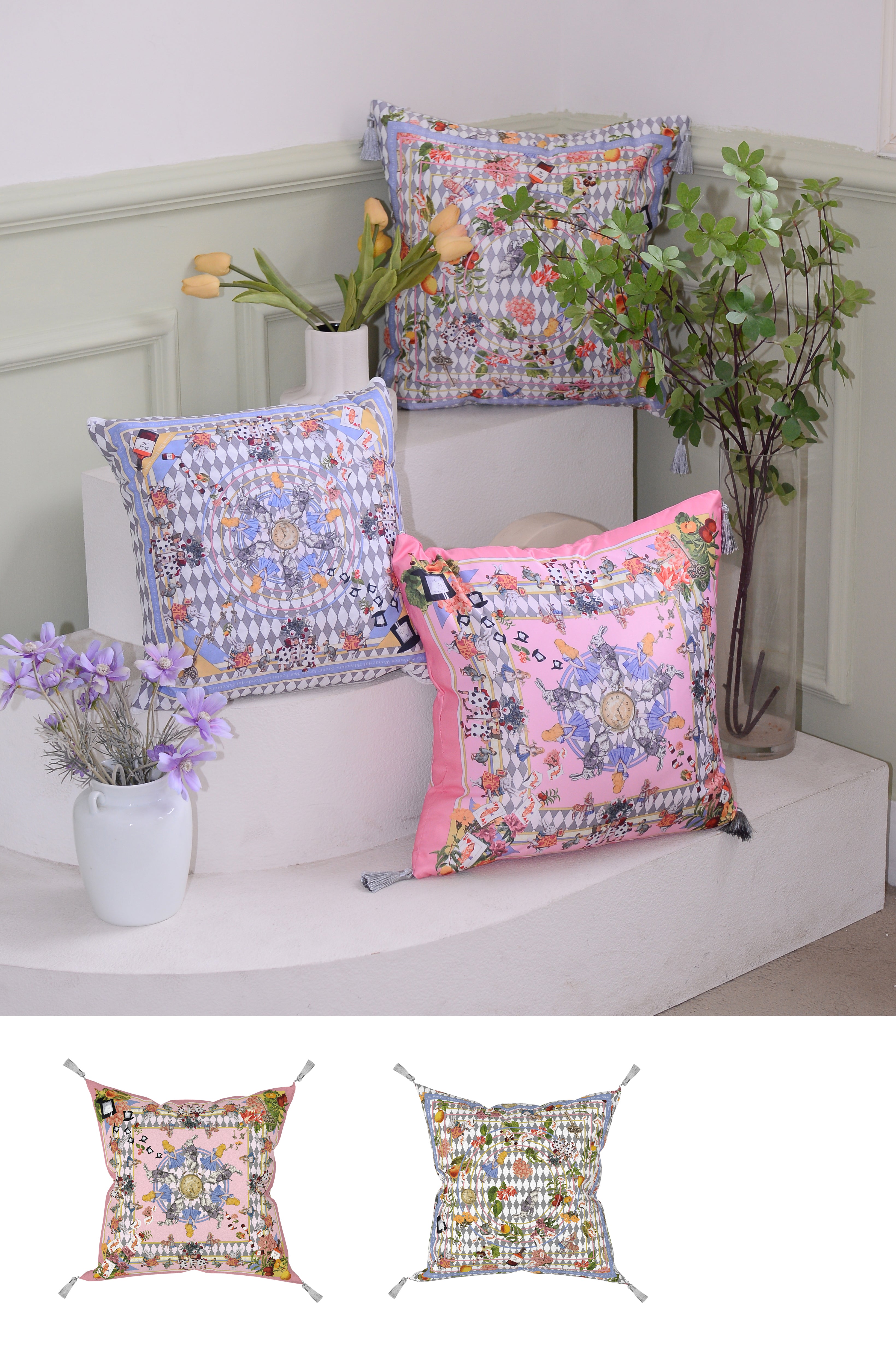 Wonderful Adventure Dream Cushion Throw Pillow JARDIN DES FONTAINES