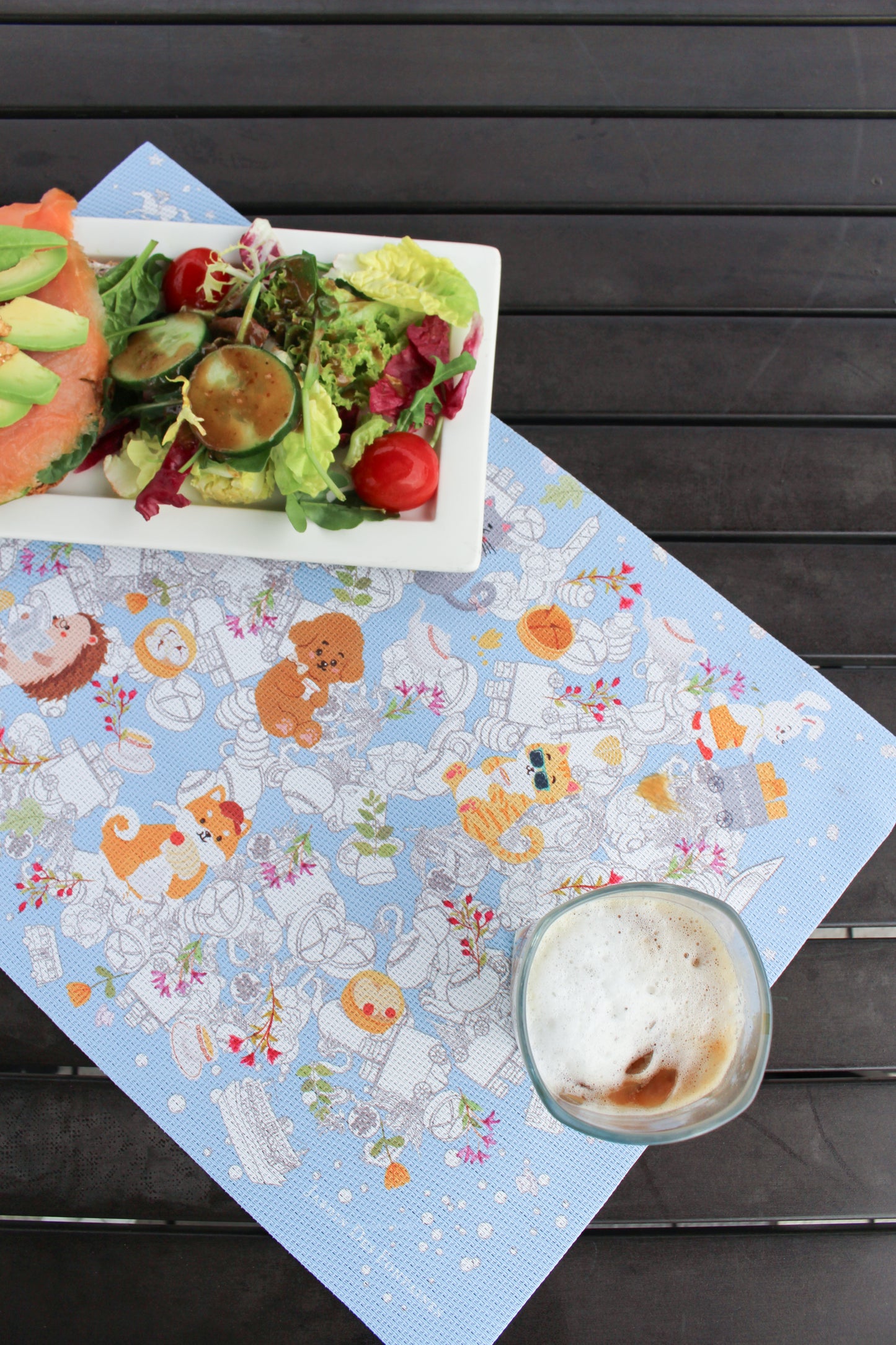 "Let's Yum Cha" Woven Table Placemat