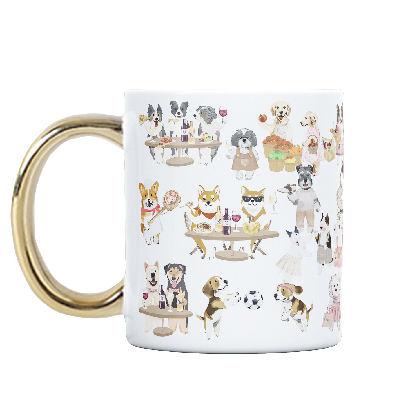 "Oh My Dog" Mug, Tea Infuser and Coaster Set