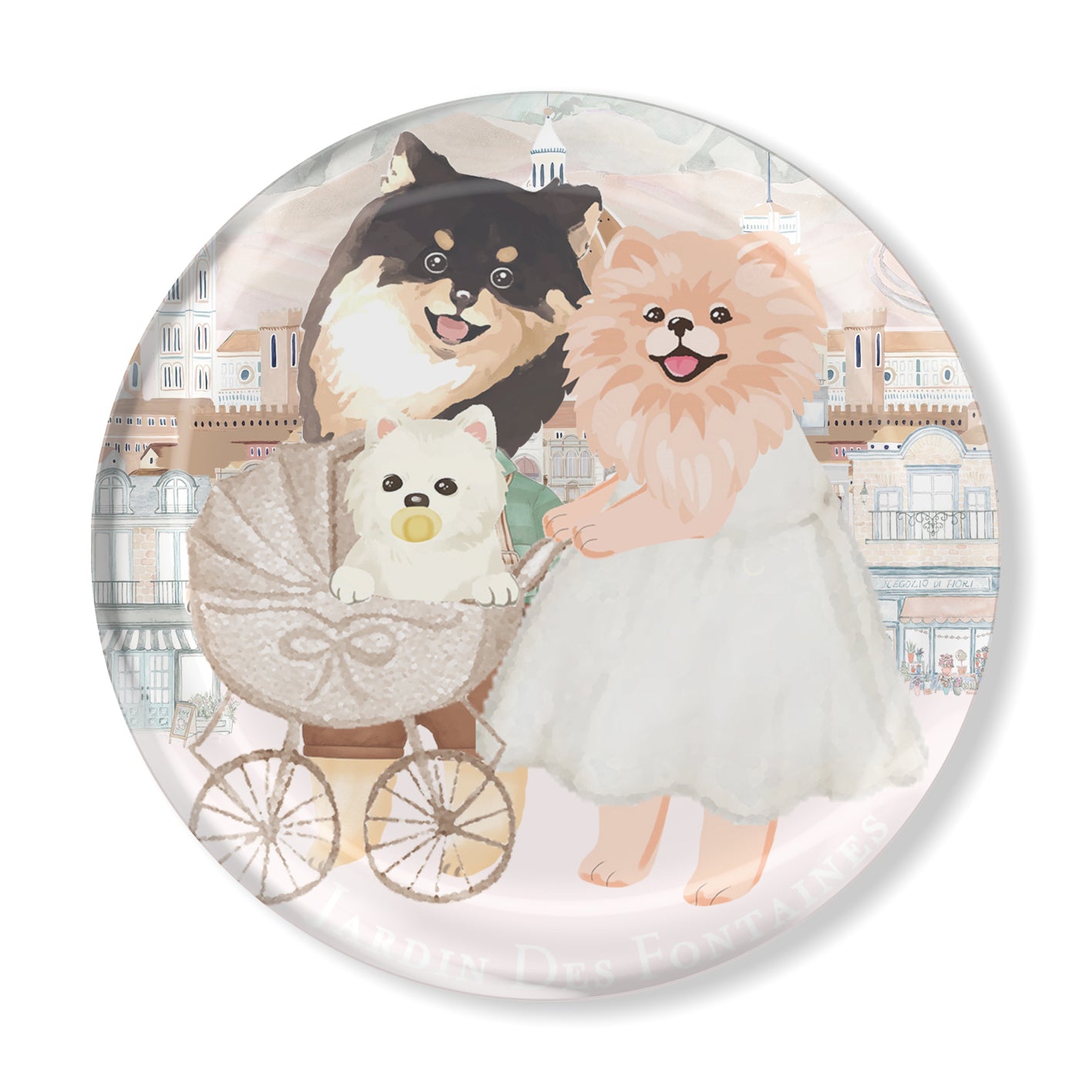 "Oh My Dog"  Crystal Fridge Magnet 5cm - 7cm