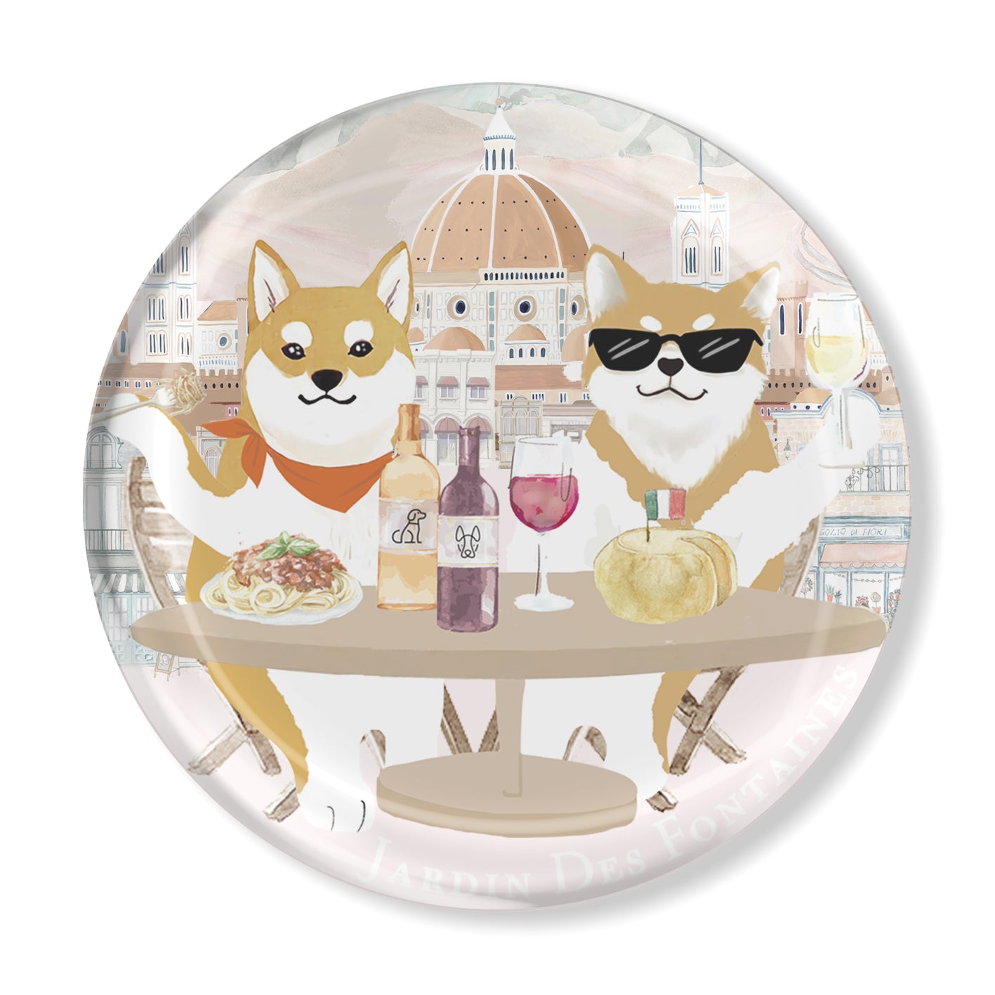 "Oh My Dog"  Crystal Fridge Magnet 5cm - 7cm