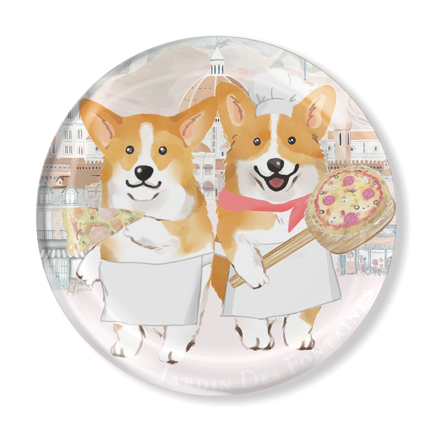 "Oh My Dog"  Crystal Fridge Magnet 5cm - 7cm