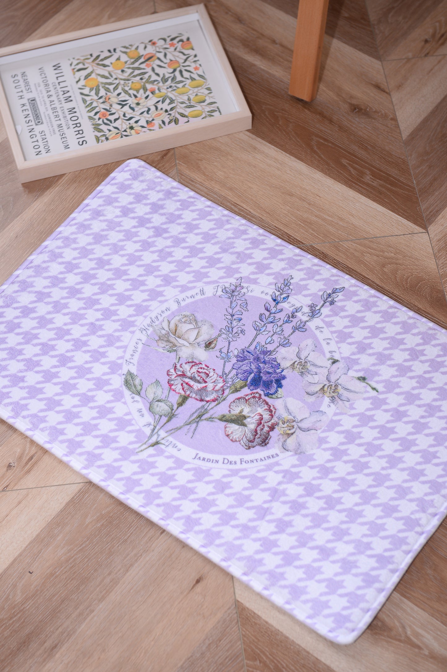 "Secret Violet Garden"  Bath Mat