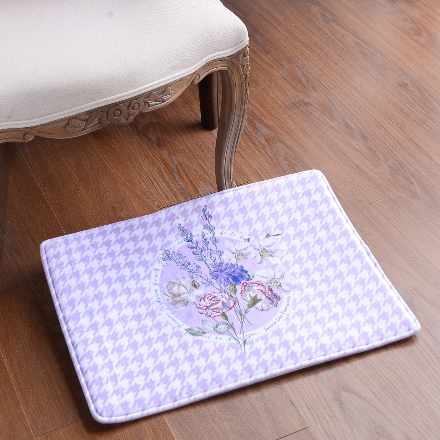 "Secret Violet Garden"  Bath Mat