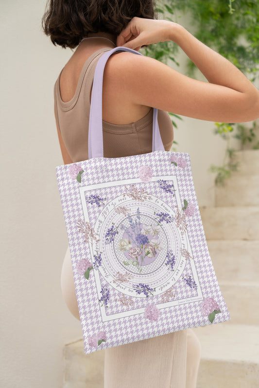 "Secret Violet Garden" Tote Bag