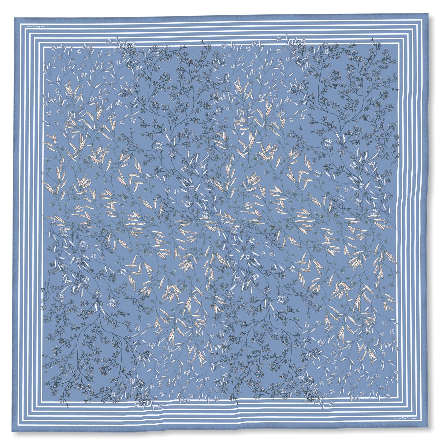 "Wild Blue Yonder" 90cm Silky Scarf