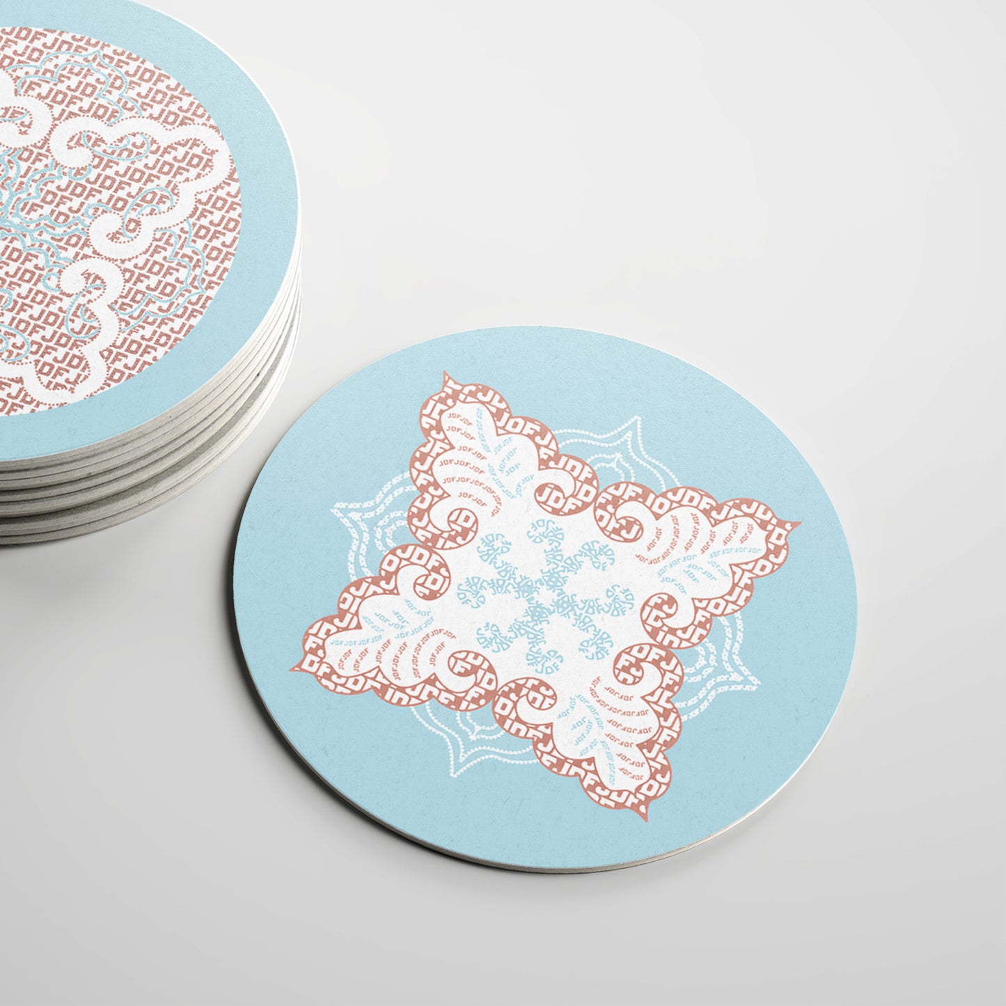 "Boho Paisley Chic" Ceramic Coaster