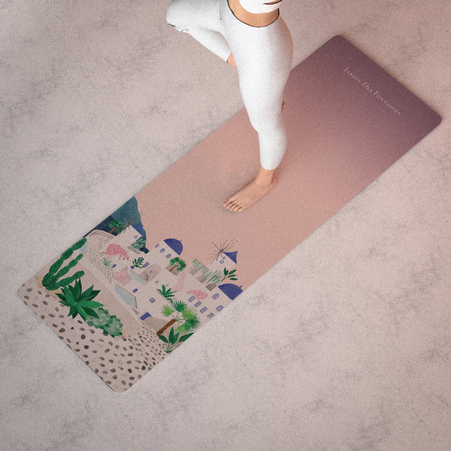 "Era of Statues" Non-Slip Yoga Mat 1.5 mm Travel Yoga Mat, JMAT