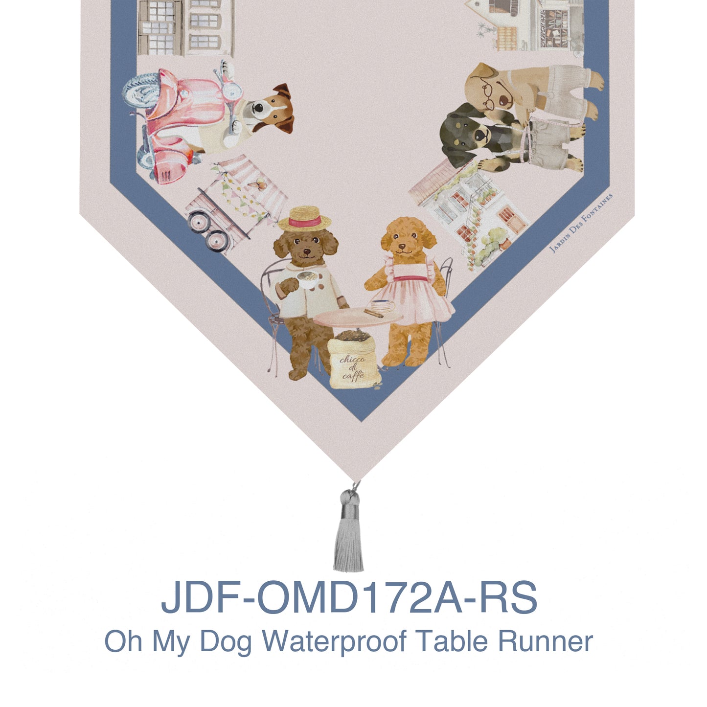 "Oh My Dog" Waterproof Table Runner