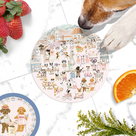 "Oh My Dog" Ceramic Potholder,  Hot Pad